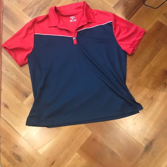 Monterey Club Blue and Red short sleeve Golf Shirt - Picture 3 of 5